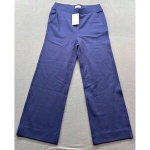 PETITE ASSEMBLY Pants Womens SP Wide Leg Cropped Pants Navy Blue